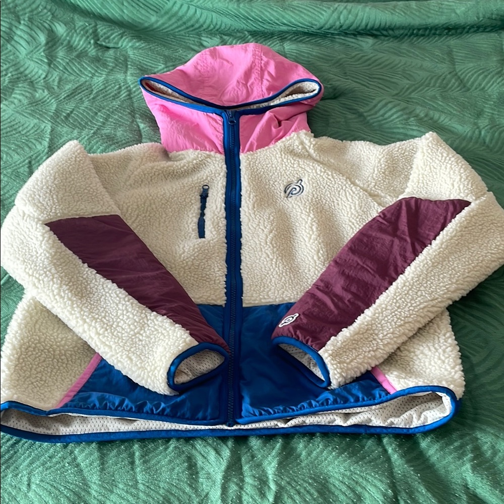 Peloton Colorful Hooded Fleece Jacket